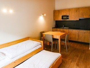 Küche mit Wohnzimmer - T-Resort