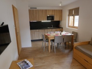 Küche mit Wohnzimmer - T-Resort