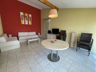 Wohnzimmer mit Essbereich - Mas de Torreilles