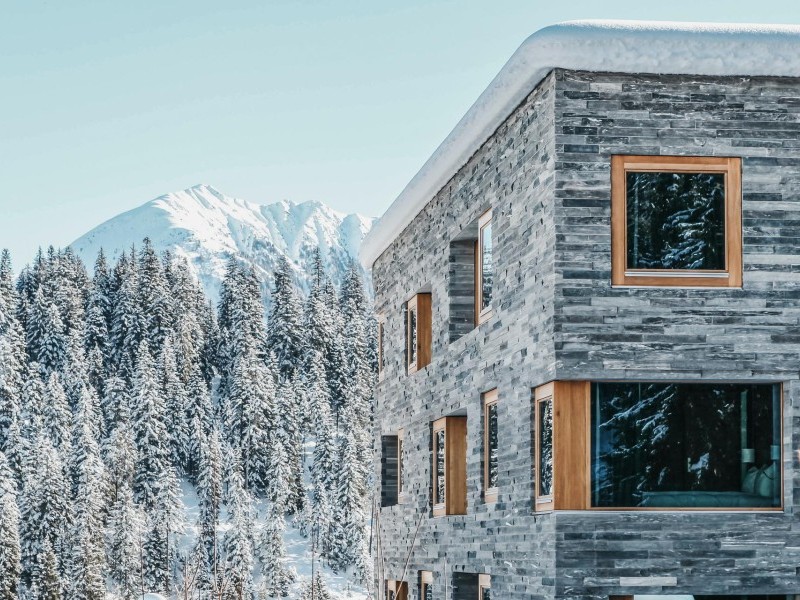 Aussenansicht im Winter - rocksresort