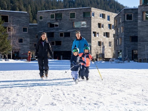 Vista esterna in inverno - rocksresort