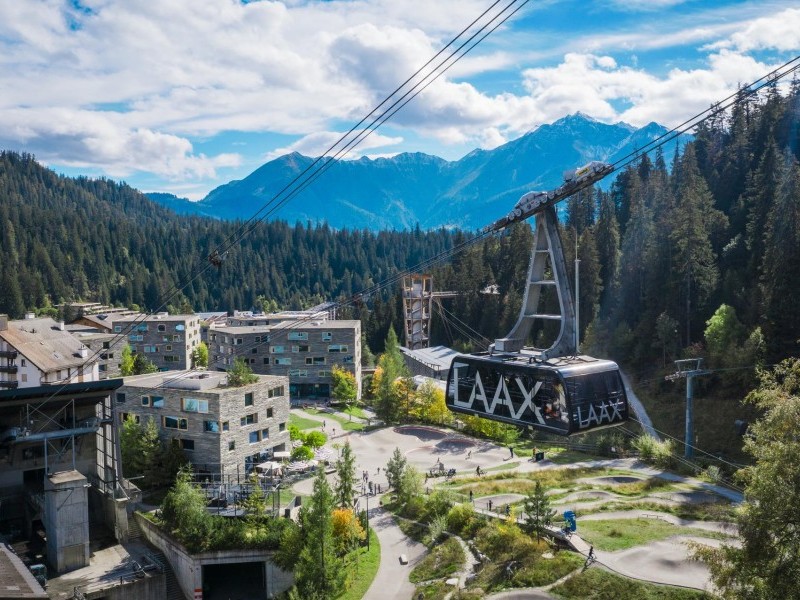 Ferienanlage aus der Vogelperspektive - rocksresort