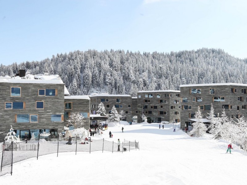 Vue extérieure en hiver - rocksresort