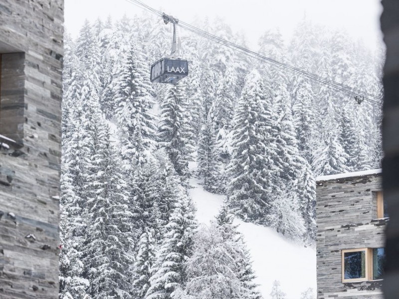 Vue extérieure en hiver - rocksresort