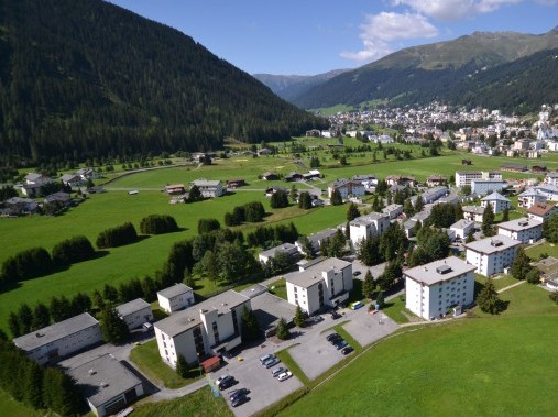 Centre de vacances vu du ciel - Solaria Serviced Apartments Davos
