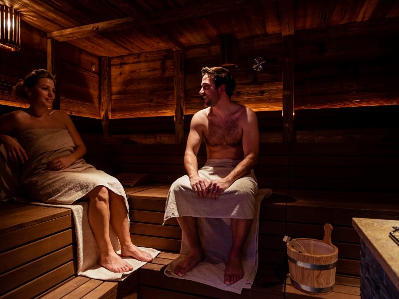 Wellnessbereich mit Finnische Sauna - Titlis Resort