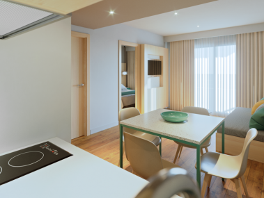 Wohnzimmer mit Essbereich - Universal Aparthotel Elisa