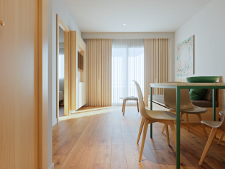 Wohnzimmer mit Essbereich - Universal Aparthotel Elisa