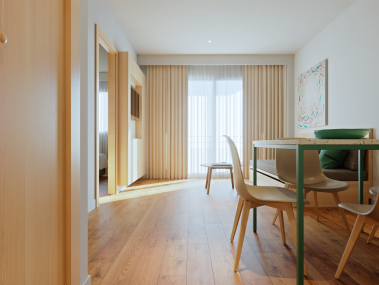 Wohnzimmer mit Essbereich - Universal Aparthotel Elisa