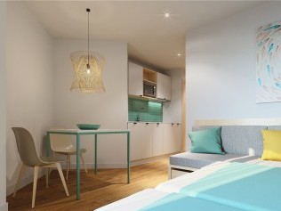 Wohn- und Schlafzimmer - Universal Aparthotel Elisa