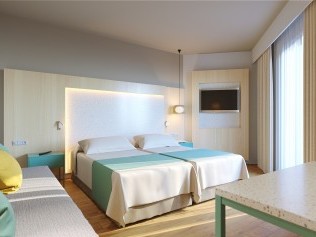 Wohn- und Schlafzimmer - Universal Aparthotel Elisa