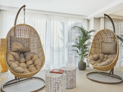 Rezeptionsbereich mit Lounge - Universal Aparthotel Don Camillo - Sant Elm Mallorca