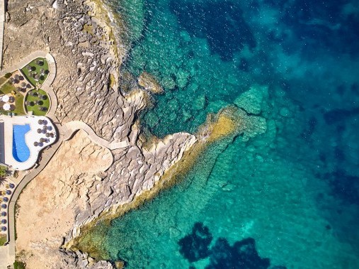 Vogelperspektive - Universal Hotel Cabo Blanco - Colonia Sant Jordi Mallorca