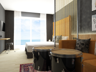 Wohn- und Schlafzimmer - Universal Hotel Florida