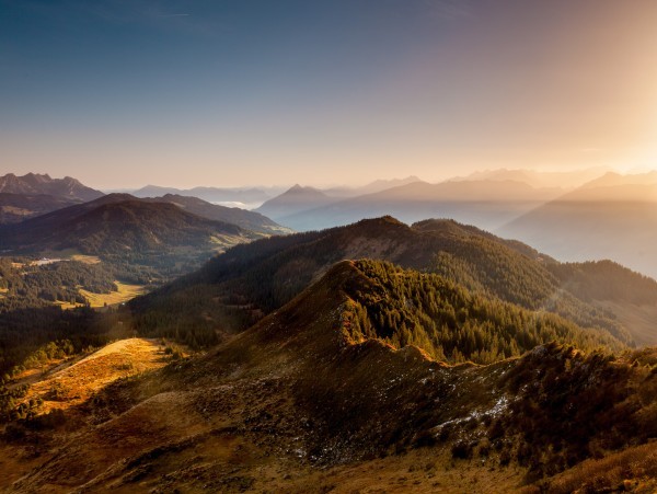 Herbstpanorama in der UNESCO Biosphaere Entlebuch