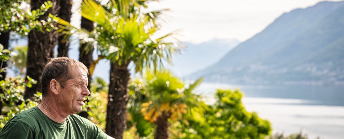 Der Gärtner im Parkhotel Brenscino